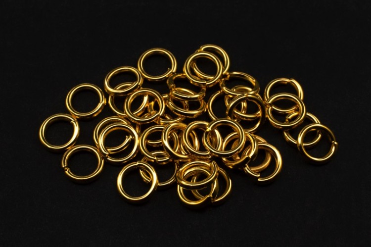 Кольца соединительные 6х1мм, разъёмные, цвет золото, латунь, 13-084, 5г (около 43шт) Кольца соединительные 6х1мм, разъёмные, цвет золото, латунь, 13-084, 5г (около 43шт)