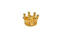 Обниматель для бусины 11х7мм, внутренний диаметр 8мм, отверстие 6мм, цвет золото, латунь, 02-191, 1шт