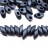 Бисер японский MIYUKI Long Magatama #2001 сине-серый, металлизированный матовый, 10 грамм - Бисер японский MIYUKI Long Magatama #2001 сине-серый, металлизированный матовый, 10 грамм