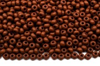 Бисер чешский PRECIOSA круглый 10/0 13600ПМ полуматовый коричневый непрозрачный, 1 сорт, 50г