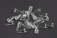 Бусины Spike beads 13х5мм, отверстие 0,8мм, цвет 00030 прозрачный, 757-002, 10г (около 22шт)