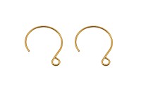 Основа для серег 22х18х0,8мм, отверстие 2,5мм, цвет золото, хирургическая сталь, 21-627, 1 пара