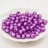 Бусины акриловые круглые граненые 10мм, отверстие 2мм, цвет фиолетовый, 01-01-43, 50 грамм - Бусины акриловые круглые граненые 10мм, отверстие 2мм, цвет фиолетовый, 01-01-43, 50 грамм