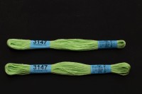 Мулине Gamma, цвет 3147 бледно-салатовый, хлопок, 8м, 1шт