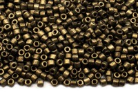 Бисер чешский Matubo цилиндр 10/0 23980/79080 золотая замша, металлизированный, 5 грамм