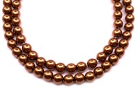 Жемчуг Preciosa, цвет 70818 коричневый, 6мм, 10шт