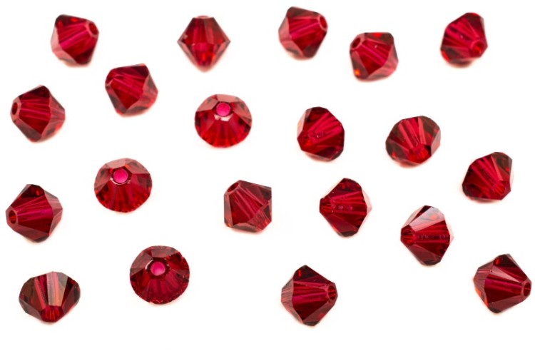Бусина биконус Swarovski 5328 #276 4мм Scarlet, 5328-4-276, 20шт Бусина биконус Swarovski 5328 #276 4мм Scarlet, 5328-4-276, 20шт
