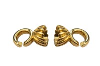 Замок с концевиками 35х13мм Elegant elements, сплав металлов, позолота, 09-060, 1 комплект