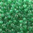 Бисер чешский PRECIOSA круглый 6/0 38656 прозрачный, зеленая линия внутри, 50г - Бисер чешский PRECIOSA круглый 6/0 38656 прозрачный, зеленая линия внутри, 50г
