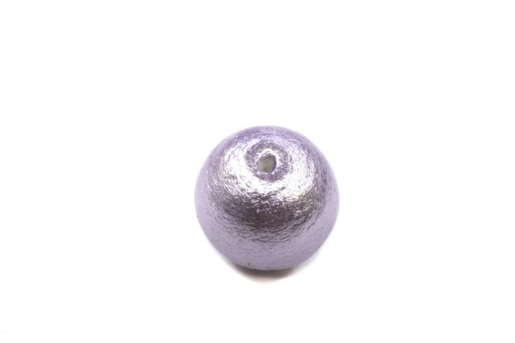 Хлопковый жемчуг Miyuki Cotton Pearl 12мм, цвет Lavender, 744-027, 1шт Хлопковый жемчуг Miyuki Cotton Pearl 12мм, цвет Lavender, 744-027, 1шт