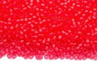 Бисер японский MIYUKI Delica цилиндр 11/0 DB-0780 розовый, полуматовый прозрачный, 5 грамм