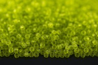 Бисер японский TOHO круглый 8/0 #0004F зеленый лайм, матовый прозрачный, 10 грамм