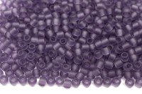 Бисер японский TOHO круглый 11/0 #0019F сахарная слива, матовый прозрачный, 10 грамм