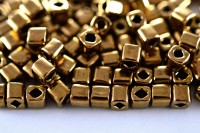 Бисер японский TOHO Cube кубический 4мм #0221 бронза, 5 грамм