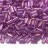 Бисер японский TOHO Bugle стеклярус 3мм #0205 темный аметист, золотое сияние, 5 грамм - Бисер японский TOHO Bugle стеклярус 3мм #0205 темный аметист, золотое сияние, 5 грамм