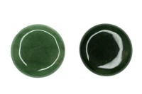Кабошон круглый 25х6мм, Авантюрин, цвет светло-зеленый, 2002-006, 1шт