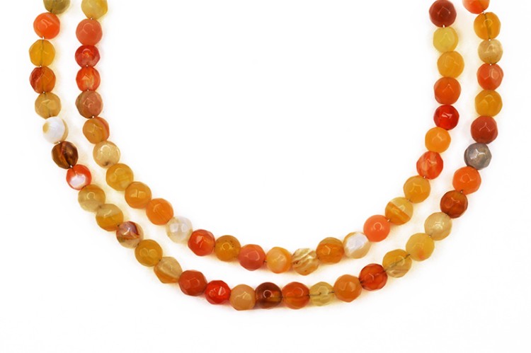 Бусина Агат круглая граненая 4мм, отверстие 1мм, желто-оранжевый, полупрозрачная, 541-021, 10шт Бусина Агат круглая граненая 4мм, отверстие 1мм, желто-оранжевый, полупрозрачная, 541-021, 10шт