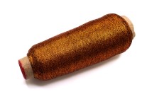 Нитки металлизированные 150D, цвет коричневый, полиэстер, 4570м, 1030-357, 1шт
