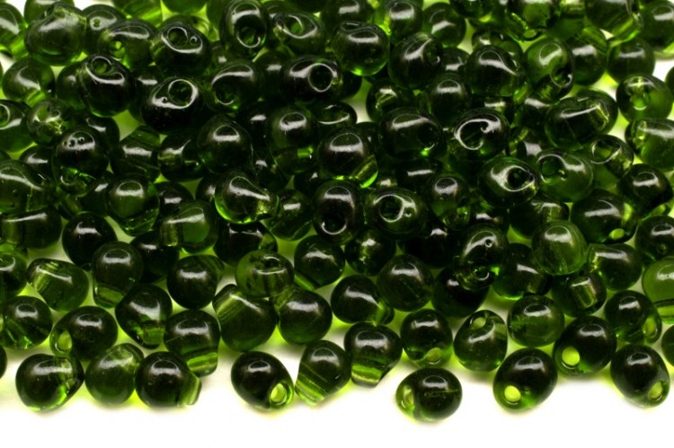 Бисер MIYUKI Drops 3,4мм #0158 оливка, прозрачный, 10 грамм Бисер MIYUKI Drops 3,4мм #0158 оливка, прозрачный, 10 грамм