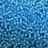 Бисер чешский PRECIOSA круглый 10/0 65016 прозрачный, голубая линия внутри, 20 грамм - Бисер чешский PRECIOSA круглый 10/0 65016 прозрачный, голубая линия внутри, 20 грамм