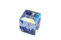Бусина куб Swarovski 5601 #211 SHIMB 8мм Light Sapphire Shimmer B, 5601-8-211-963, 1шт