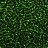 Бисер чешский PRECIOSA круглый 10/0 57120 зеленый, серебряная линия внутри, квадратное отверстие, 1 сорт, 50г - Бисер чешский PRECIOSA круглый 10/0 57120 зеленый, серебряная линия внутри, квадратное отверстие, 1 сорт, 50г