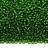 Бисер чешский PRECIOSA круглый 10/0 57120 зеленый, серебряная линия внутри, квадратное отверстие, 1 сорт, 50г - Бисер чешский PRECIOSA круглый 10/0 57120 зеленый, серебряная линия внутри, квадратное отверстие, 1 сорт, 50г