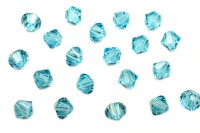 Бусина биконус Swarovski 5328 #263 4мм Light Turquoise, 5328-4-263, 20шт