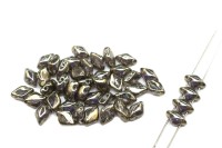 Бусины GemDuo 8х5мм, отверстие 0,8мм, цвет 00030/65535 Crystal Gleam Copper Glaze, 709-171, 10г (около 64шт)