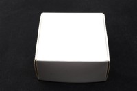 Коробочка крафт 5,5х5,5х2,5см, цвет белый, 31-049, 1шт