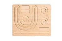 Планшет для определения размеров браслетов (15-17см) 34,7х28,5х1см, дерево, 32-334, 1шт