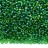 Бисер японский MIYUKI круглый 15/0 #0179 зеленый, прозрачный радужный, 10 грамм - Бисер японский MIYUKI круглый 15/0 #0179 зеленый, прозрачный радужный, 10 грамм