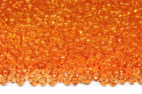Бисер чешский PRECIOSA круглый 10/0 01183 оранжевый прозрачный, 1 сорт, 50г
