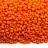 Бисер японский MIYUKI круглый 11/0 #2313 оранжевый, матовый непрозрачный, 10 грамм - Бисер японский MIYUKI круглый 11/0 #2313 оранжевый, матовый непрозрачный, 10 грамм