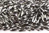 Бисер японский Miyuki Twisted Bugle 2х6мм #0194 палладий, 10 грамм