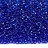 Бисер чешский PRECIOSA круглый 10/0 37050 синий, серебряная линия внутри, квадратное отверстие, 20 грамм - Бисер чешский PRECIOSA круглый 10/0 37050 синий, серебряная линия внутри, квадратное отверстие, 20 грамм