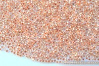 Бисер чешский PRECIOSA круглый 11/0 08288 оранжевый, серебряная линия внутри, 50г