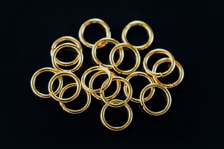 Кольца соединительные 4х0,7мм, цвет золото, железо, 13-031, 10г (около 240шт) Кольца соединительные 4х0,7мм, цвет золото, железо, 13-031, 10г (около 240шт)