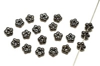 Бусина Flower 5мм, отверстие 1мм, цвет 23980/27400 хром непрозрачный, 733-097, 20шт