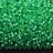 Бисер японский MIYUKI круглый 11/0 #4240 зеленая мята полуматовый, серебряная линия внутри, Duracoat, 10 грамм - Бисер японский MIYUKI круглый 11/0 #4240 зеленая мята полуматовый, серебряная линия внутри, Duracoat, 10 грамм