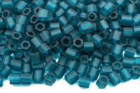 Бисер японский TOHO Hexagon шестиугольный 8/0 #0007BDF изумруд, матовый прозрачный, 5 грамм