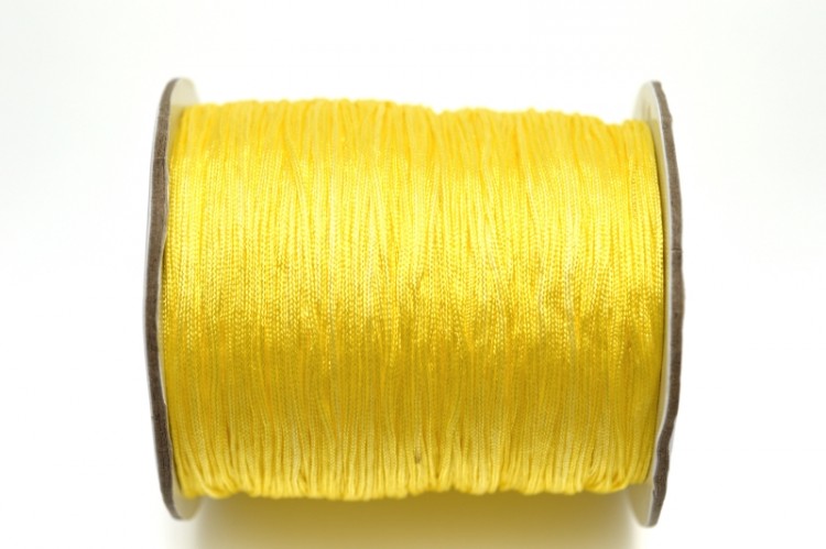 Шнур нейлоновый, толщина 1мм, цвет желтый, материал нейлон, 29-064, 2 метра Шнур нейлоновый, толщина 1мм, цвет желтый, материал нейлон, 29-064, 2 метра