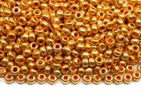 Бисер чешский PRECIOSA круглый 8/0 18583 золотой металлик, 50г