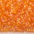 Бисер японский MATSUNO рубка 11/0 2CUT 536, цвет оранжевый радужный, прозрачный, 10г - Бисер японский MATSUNO рубка 11/0 2CUT 536, цвет оранжевый радужный, прозрачный, 10г