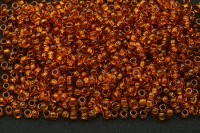 Бисер чешский PRECIOSA круглый 8/0 10090 коричневый прозрачный, квадратное отверстие, 50г