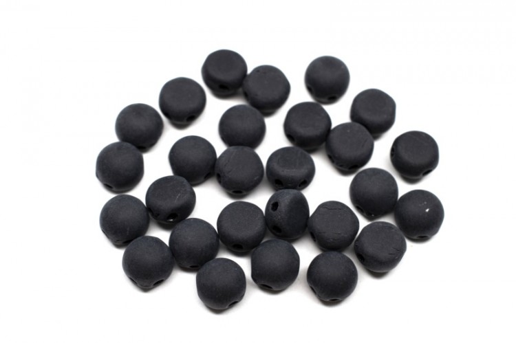 Бусины Candy beads 6мм, два отверстия 0,8мм, цвет 23980/84110 черный матовый, 705-057, 10г (около 40шт) Бусины Candy beads 6мм, два отверстия 0,8мм, цвет 23980/84110 черный матовый, 705-057, 10г (около 40шт)
