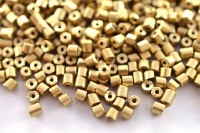 Бисер чешский PRECIOSA рубка 10/0 18113М матовый белое золото металлик, 50г