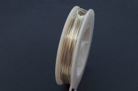 Проволока Artistic Wire 18 Ga (1,02мм), цвет Non Tarnish Silver (не темнеющий серебристый), материал: медь, покрытая серебром, 1009-030, катушка 14м