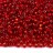 Бисер чешский PRECIOSA круглый 6/0 97070 красный, серебряная линия внутри, квадратное отверстие, 50г - Бисер чешский PRECIOSA круглый 6/0 97070 красный, серебряная линия внутри, квадратное отверстие, 50г