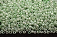 Бисер китайский круглый размер 12/0, цвет 0973 мятный непрозрачный блестящий, 450г